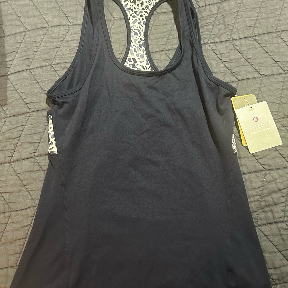 Athleta Gray Sleeveless Tank Top